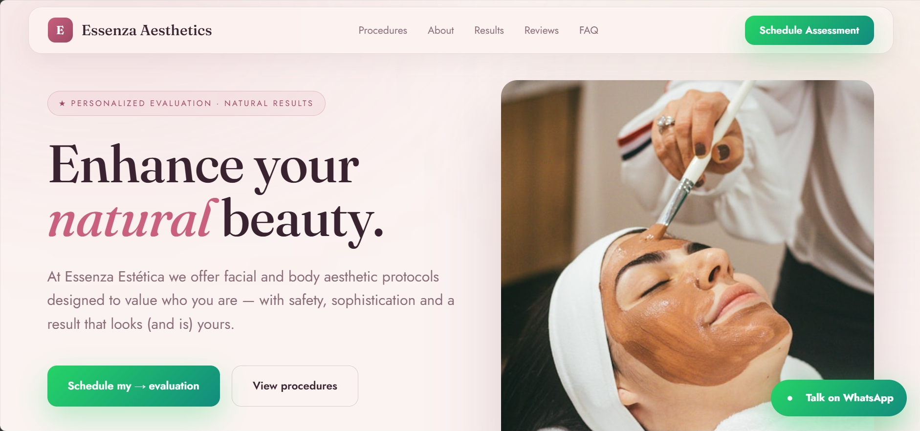 Website Premium Clínica de Estética